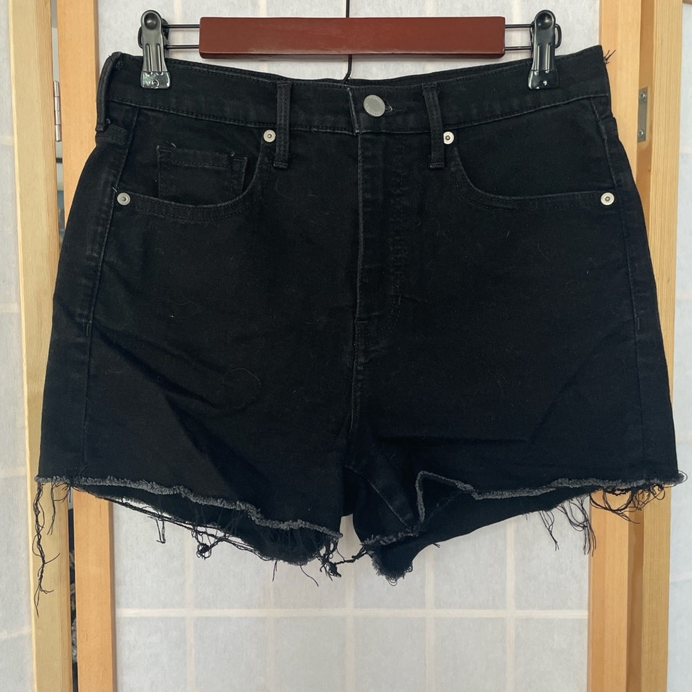 Banana Republic Dark Denim High Waist Shorts